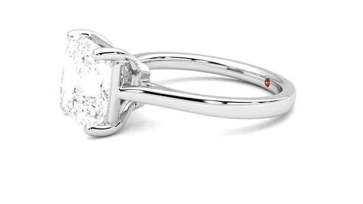 Taylor & Hart Hope Asscher Engagement Ring 360 degree image 22