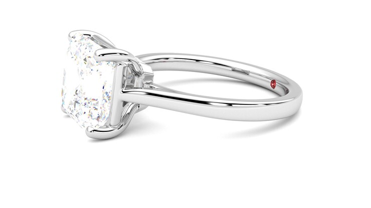 Taylor & Hart Hope Asscher Engagement Ring 360 degree image 22