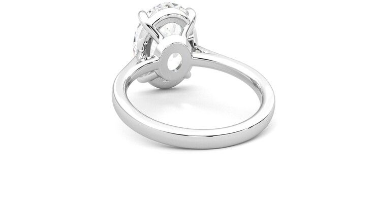 Taylor & Hart Hope Oval Engagement Ring 360 degree image 16