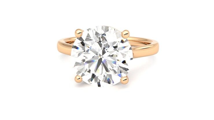 Taylor & Hart Hope Round Engagement Ring 360 degree image 28