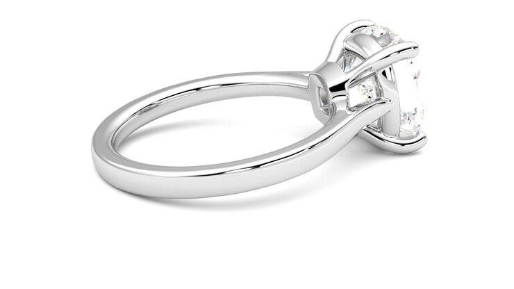 Taylor & Hart Hope Cushion Engagement Ring 360 degree image 11