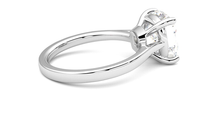 Taylor & Hart Hope Cushion Engagement Ring 360 degree image 11