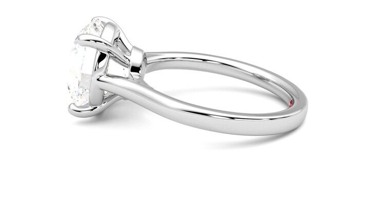 Taylor & Hart Hope Round Engagement Ring 360 degree image 20