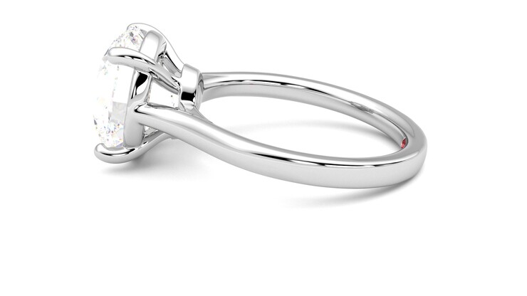 Taylor & Hart Hope Round Engagement Ring 360 degree image 20