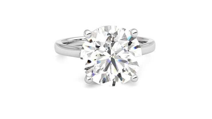 Taylor & Hart Hope Round Engagement Ring 360 degree image 2