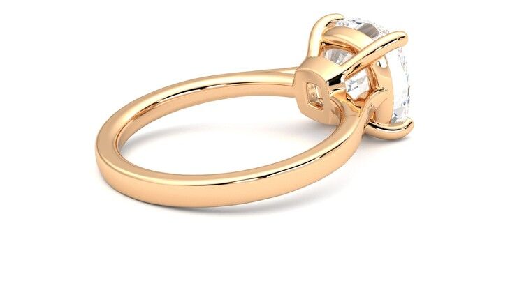 Taylor & Hart Hope Cushion Engagement Ring 360 degree image 12