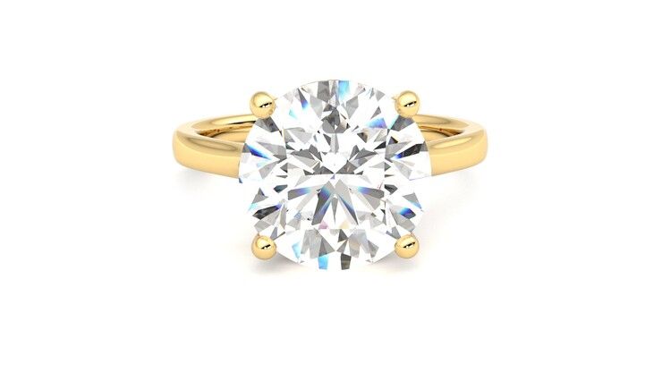 Taylor & Hart Hope Round Engagement Ring 360 degree image 1