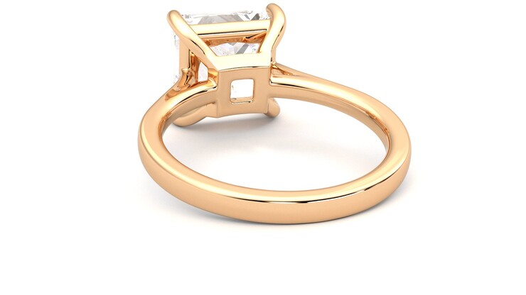 Taylor & Hart Hope Princess Engagement Ring 360 degree image 16