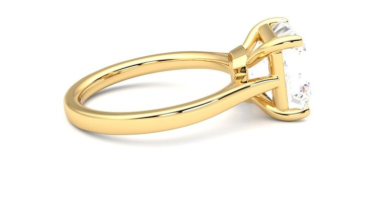 Taylor & Hart Hope Asscher Engagement Ring 360 degree image 10