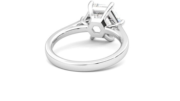 Taylor & Hart Hope Hexagonal Engagement Ring 360 degree image 14