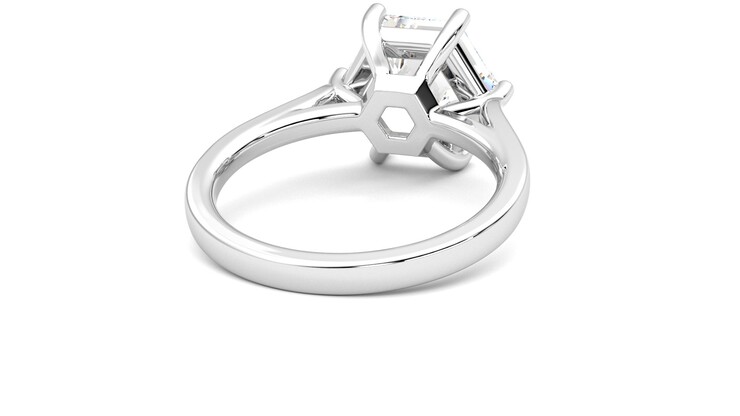 Taylor & Hart Hope Hexagonal Engagement Ring 360 degree image 14