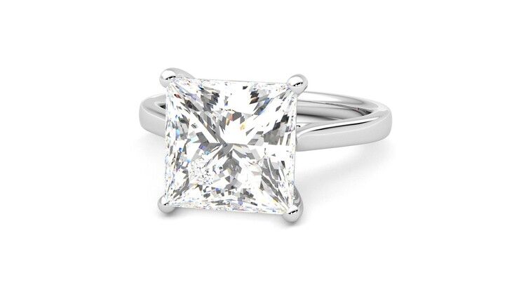Taylor & Hart Hope Princess Engagement Ring 360 degree image 27