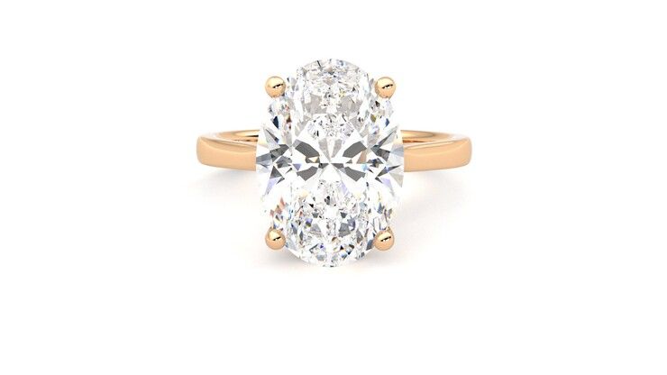 Taylor & Hart Hope Oval Engagement Ring 360 degree image 29