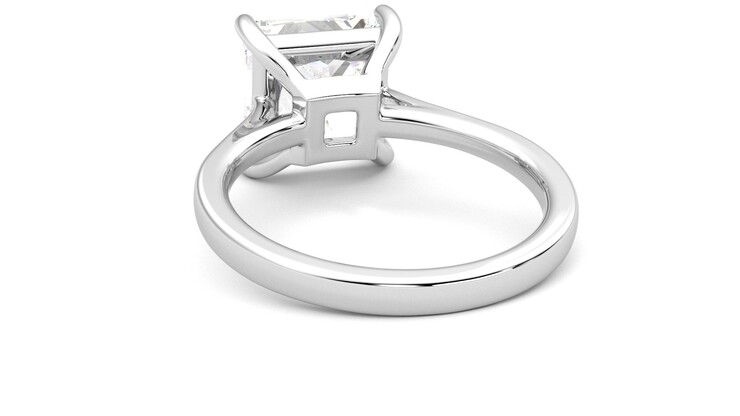 Taylor & Hart Hope Princess Engagement Ring 360 degree image 16