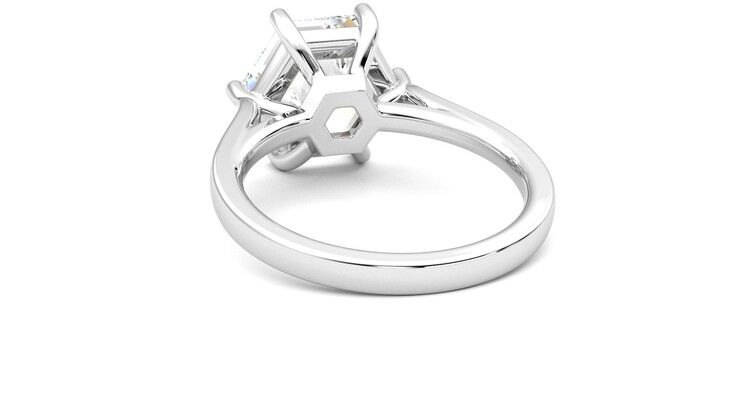 Taylor & Hart Hope Hexagonal Engagement Ring 360 degree image 16