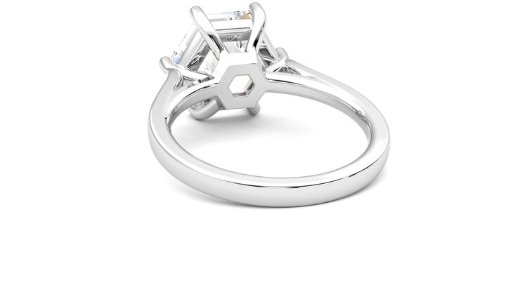 Taylor & Hart Hope Hexagonal Engagement Ring 360 degree image 16
