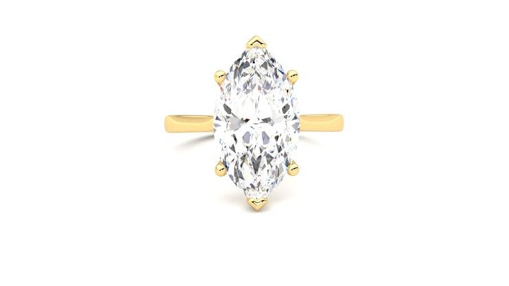 Taylor & Hart Hope Marquise Engagement Ring 360 degree image 1