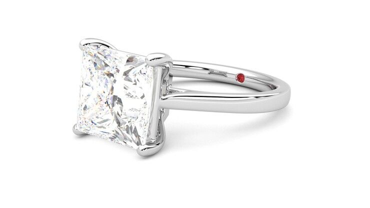 Taylor & Hart Hope Princess Engagement Ring 360 degree image 24
