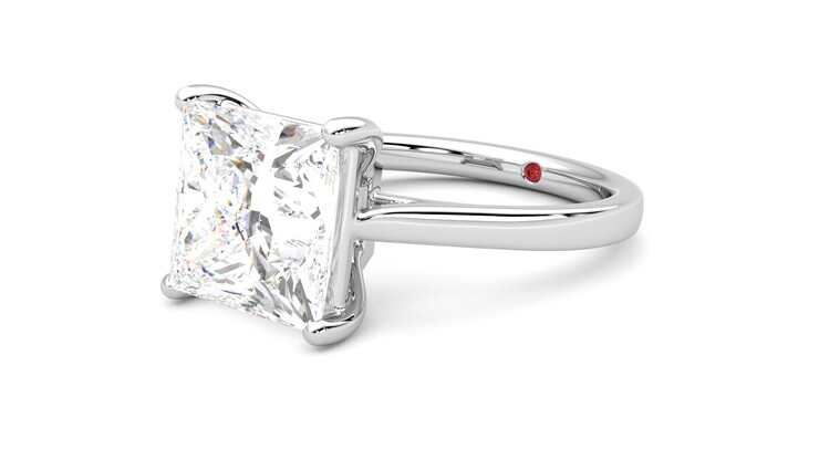 Taylor & Hart Hope Princess Engagement Ring 360 degree image 24