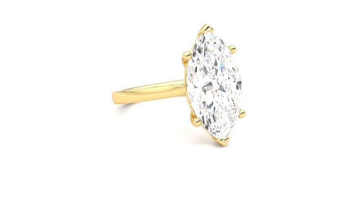 Taylor & Hart Hope Marquise Engagement Ring 360 degree image 5