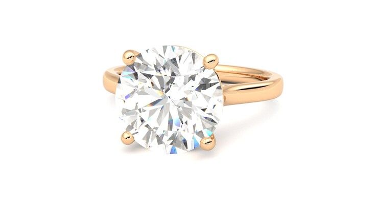 Taylor & Hart Hope Round Engagement Ring 360 degree image 27