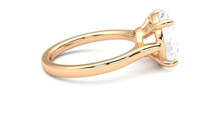 Taylor & Hart Hope Round Engagement Ring 360 degree image 10