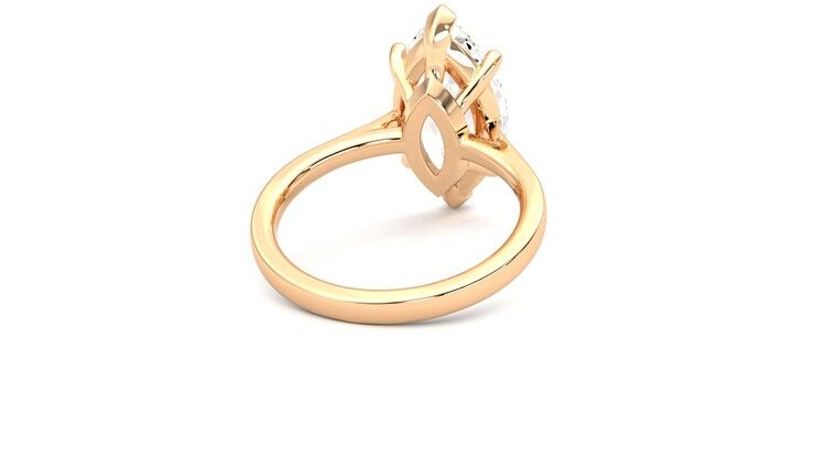Taylor & Hart Hope Marquise Engagement Ring 360 degree image 14