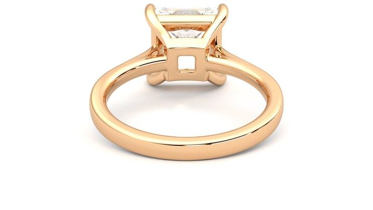 Taylor & Hart Hope Princess Engagement Ring 360 degree image 15
