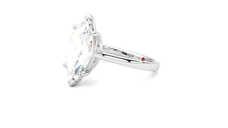 Taylor & Hart Hope Marquise Engagement Ring 360 degree image 23