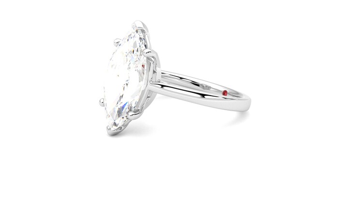 Taylor & Hart Hope Marquise Engagement Ring 360 degree image 23