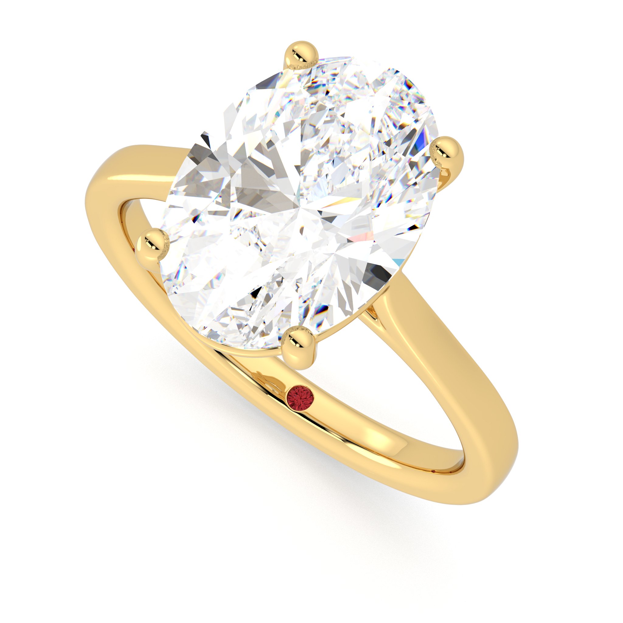 Taylor & Hart Hope Oval Engagement Ring 0