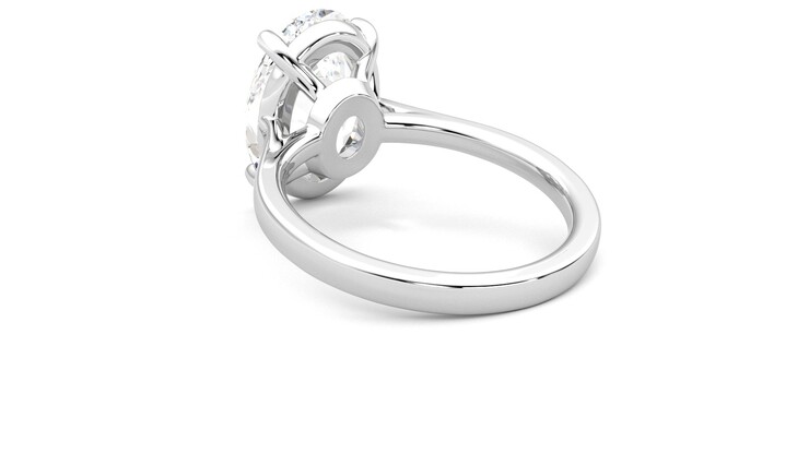 Taylor & Hart Hope Oval Engagement Ring 360 degree image 17