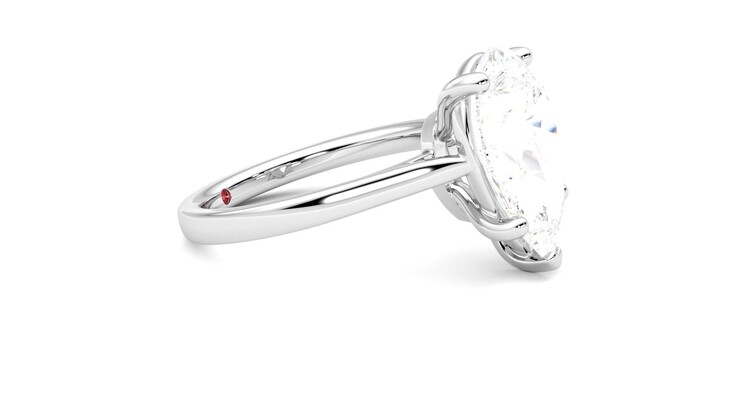 Taylor & Hart Hope Pear Engagement Ring 360 degree image 8