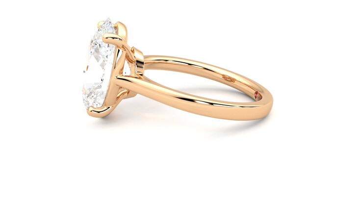Taylor & Hart Hope Oval Engagement Ring 360 degree image 21