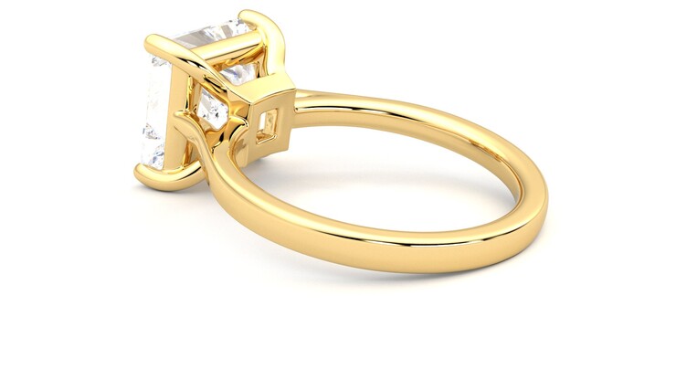 Taylor & Hart Hope Princess Engagement Ring 360 degree image 18