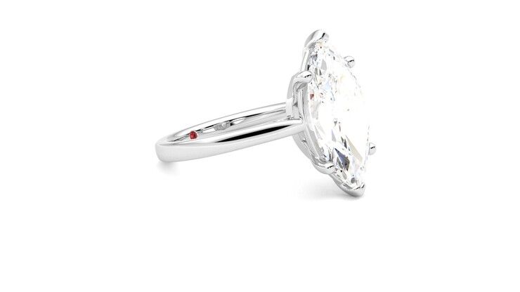 Taylor & Hart Hope Marquise Engagement Ring 360 degree image 7