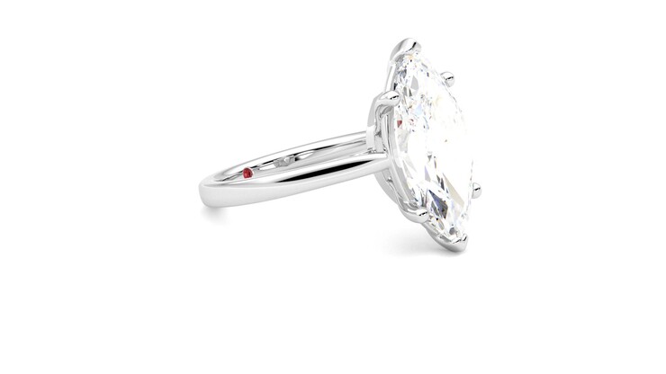 Taylor & Hart Hope Marquise Engagement Ring 360 degree image 7