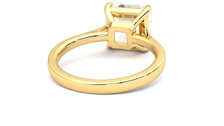 Taylor & Hart Hope Asscher Engagement Ring 360 degree image 14