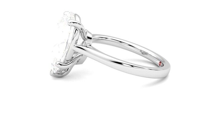 Taylor & Hart Hope Pear Engagement Ring 360 degree image 21
