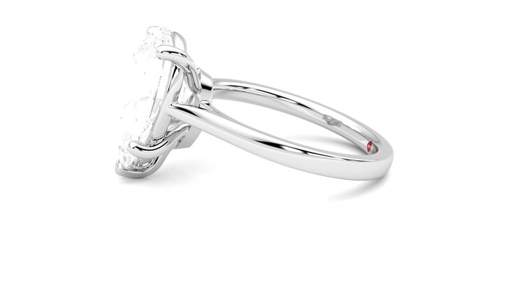 Taylor & Hart Hope Pear Engagement Ring 360 degree image 21