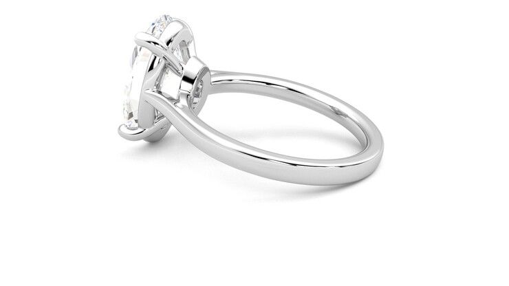 Taylor & Hart Hope Oval Engagement Ring 360 degree image 19