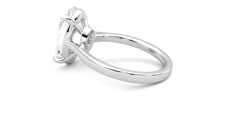 Taylor & Hart Hope Oval Engagement Ring 360 degree image 19