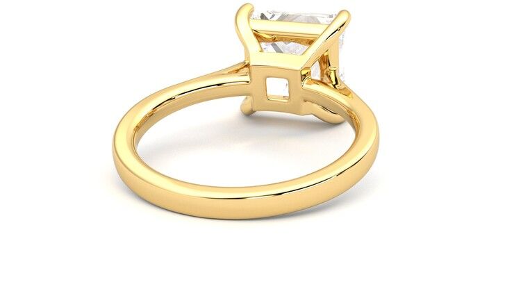 Taylor & Hart Hope Princess Engagement Ring 360 degree image 14