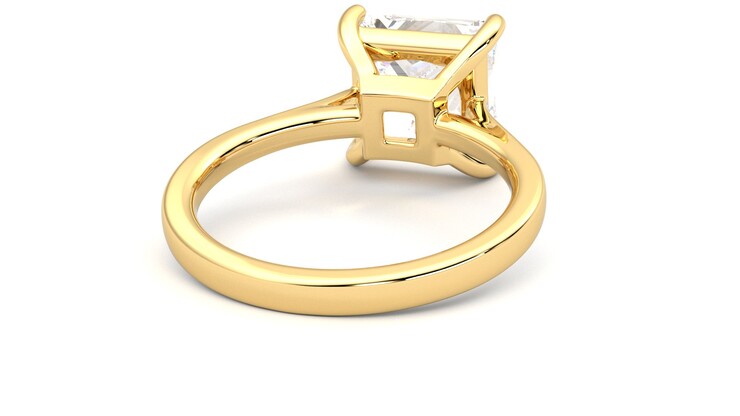 Taylor & Hart Hope Princess Engagement Ring 360 degree image 14