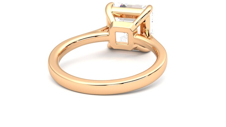 Taylor & Hart Hope Asscher Engagement Ring 360 degree image 14