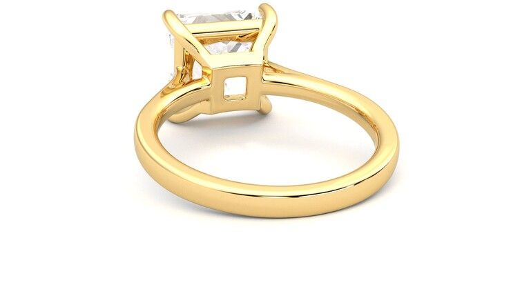 Taylor & Hart Hope Princess Engagement Ring 360 degree image 16