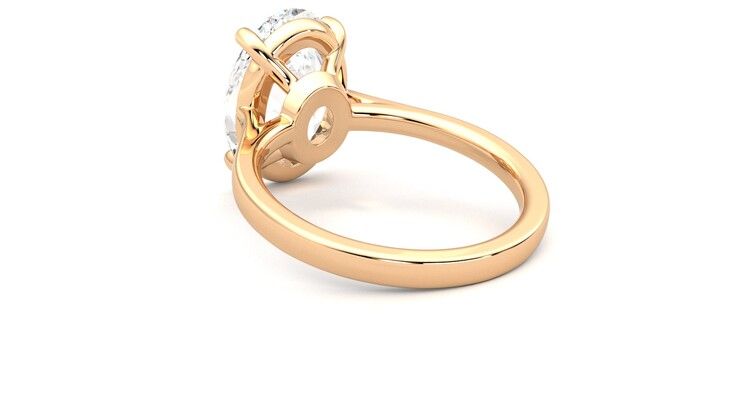 Taylor & Hart Hope Oval Engagement Ring 360 degree image 17
