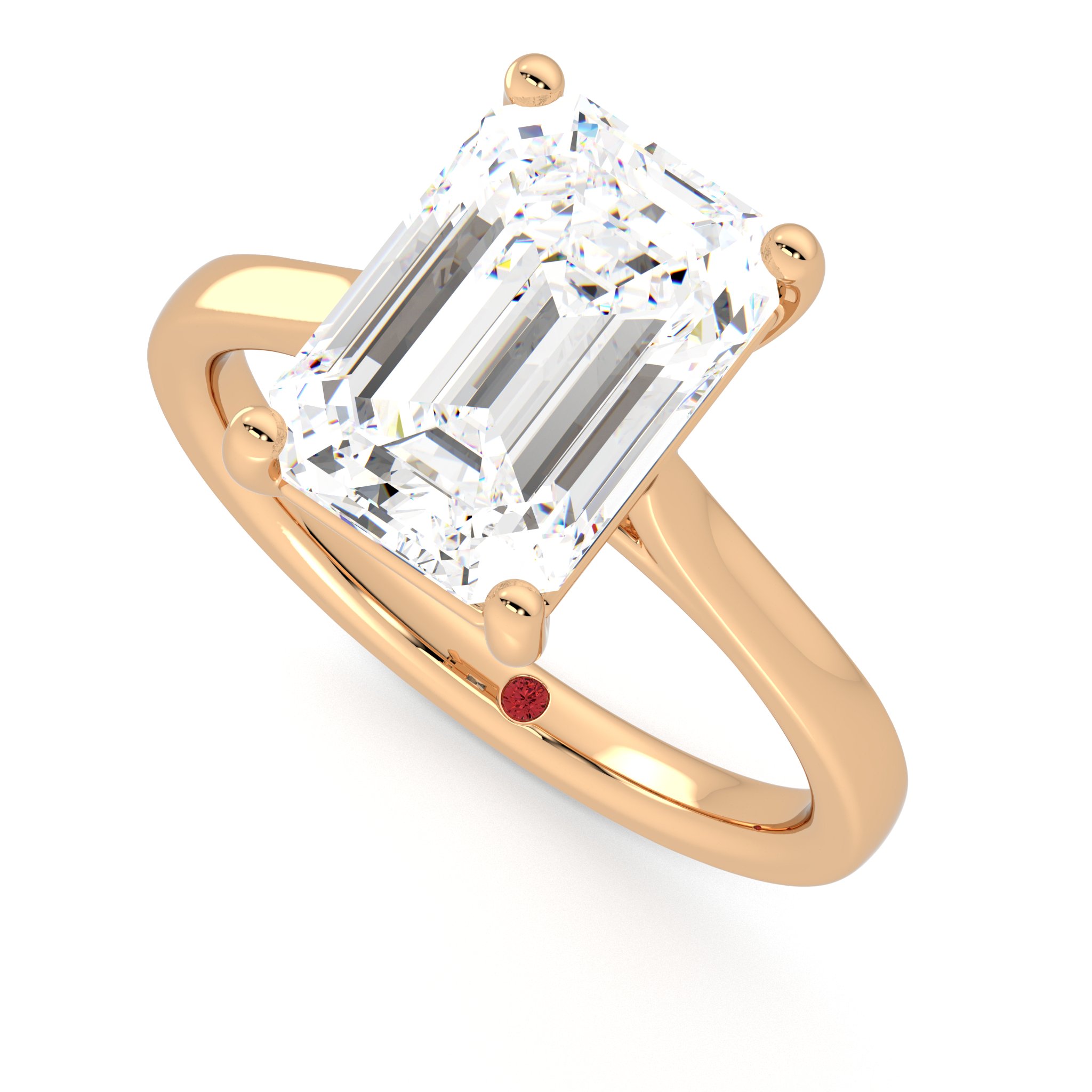 Taylor & Hart Hope Emerald Engagement Ring 0