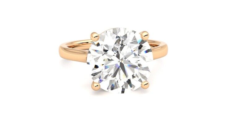 Taylor & Hart Hope Round Engagement Ring 360 degree image 2
