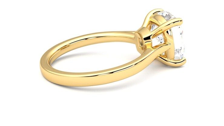 Taylor & Hart Hope Cushion Engagement Ring 360 degree image 11